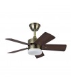 Ventilador de Techo MARTA Cuero DC 36W 3060Lm 5 Aspas Cerezo/Nogal CCT