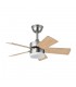 Ventilador de Techo MARTA Níquel DC 36W 3060Lm 5 Aspas Haya/Plata CCT