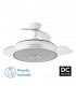 Ventilador Matanuska DC Bluethooth 72W 6120Lm 3 Aspas Blanco CCT