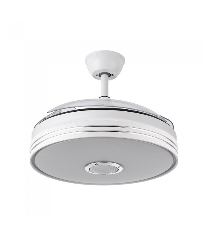 Ventilador Matanuska DC Bluethooth 72W 6120Lm 3 Aspas Blanco CCT