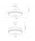 Ventilador Matanuska DC Bluethooth 72W 6120Lm 3 Aspas Níquel CCT