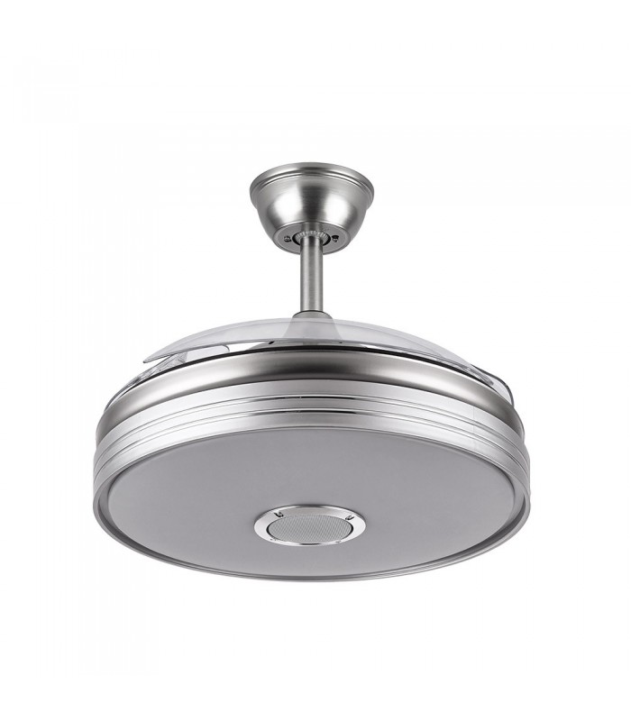 Ventilador Matanuska DC Bluethooth 72W 6120Lm 3 Aspas Níquel CCT