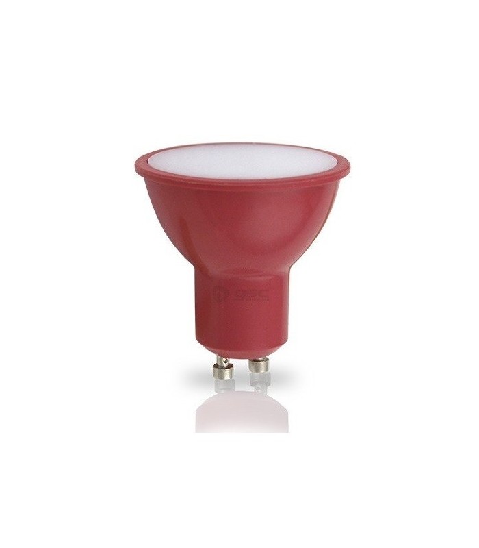Dicroica GU10 LED Rojo 4W 120º IP20