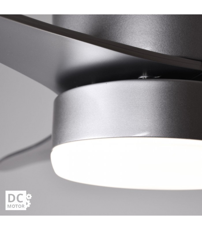 Ventilador Nasim DC 16W 1600Lm 3 Aspas Plata