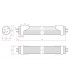 Tubo LED 60cm 10W 1.000Lm 120º  IP20 DIMMABLE
