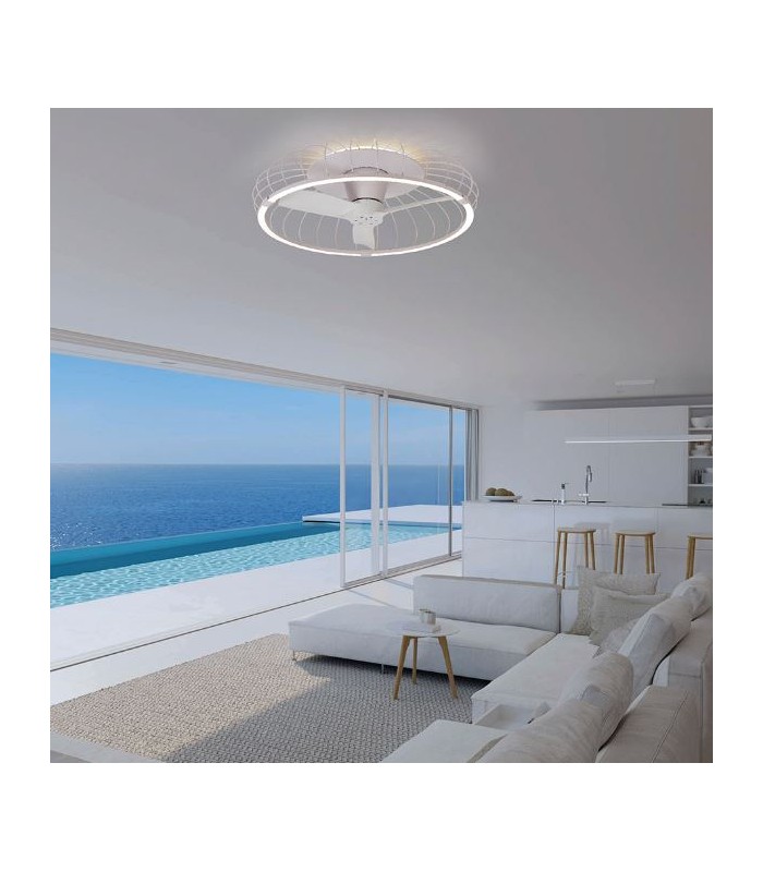 Ventilador Nature Blanco APP DC 75W 9750Lm 3 Aspas CCT