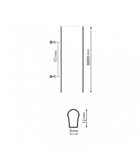 Neón Led Flexible LETTERS 14W/m 1200Lm 12VDC IP65 -50 Metros-