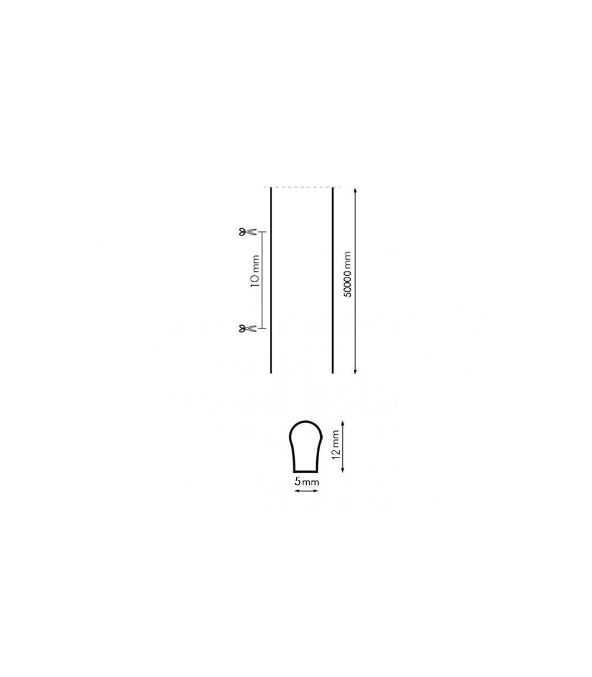 Neón Led Flexible LETTERS 14W/m 1200Lm 12VDC IP65 -50 Metros-