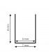 Perfil de PC Slim (Especial Neon Letters) -2 metros-