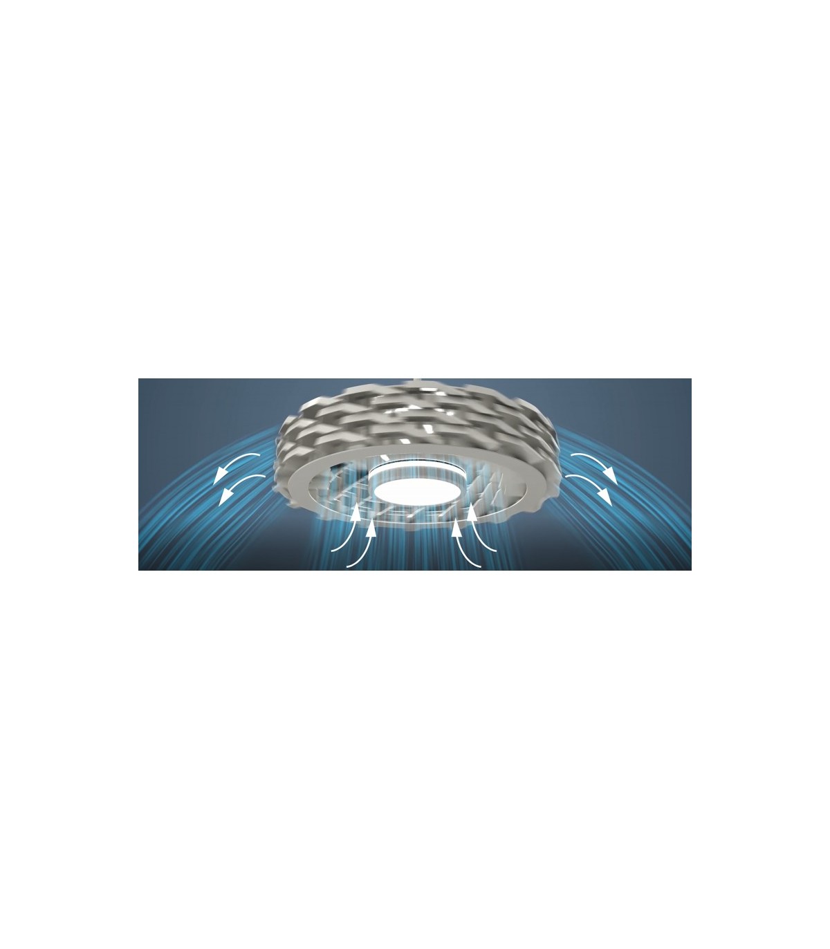 Ventilador Ness WiFi APP DC 24W 1700Lm Blanco CCT