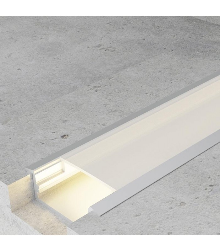 Perfil Aluminio LONG Empotrar -2 Metros-