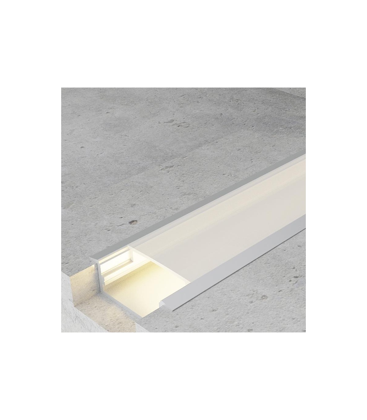 Perfil Aluminio LONG Empotrar -2 Metros-
