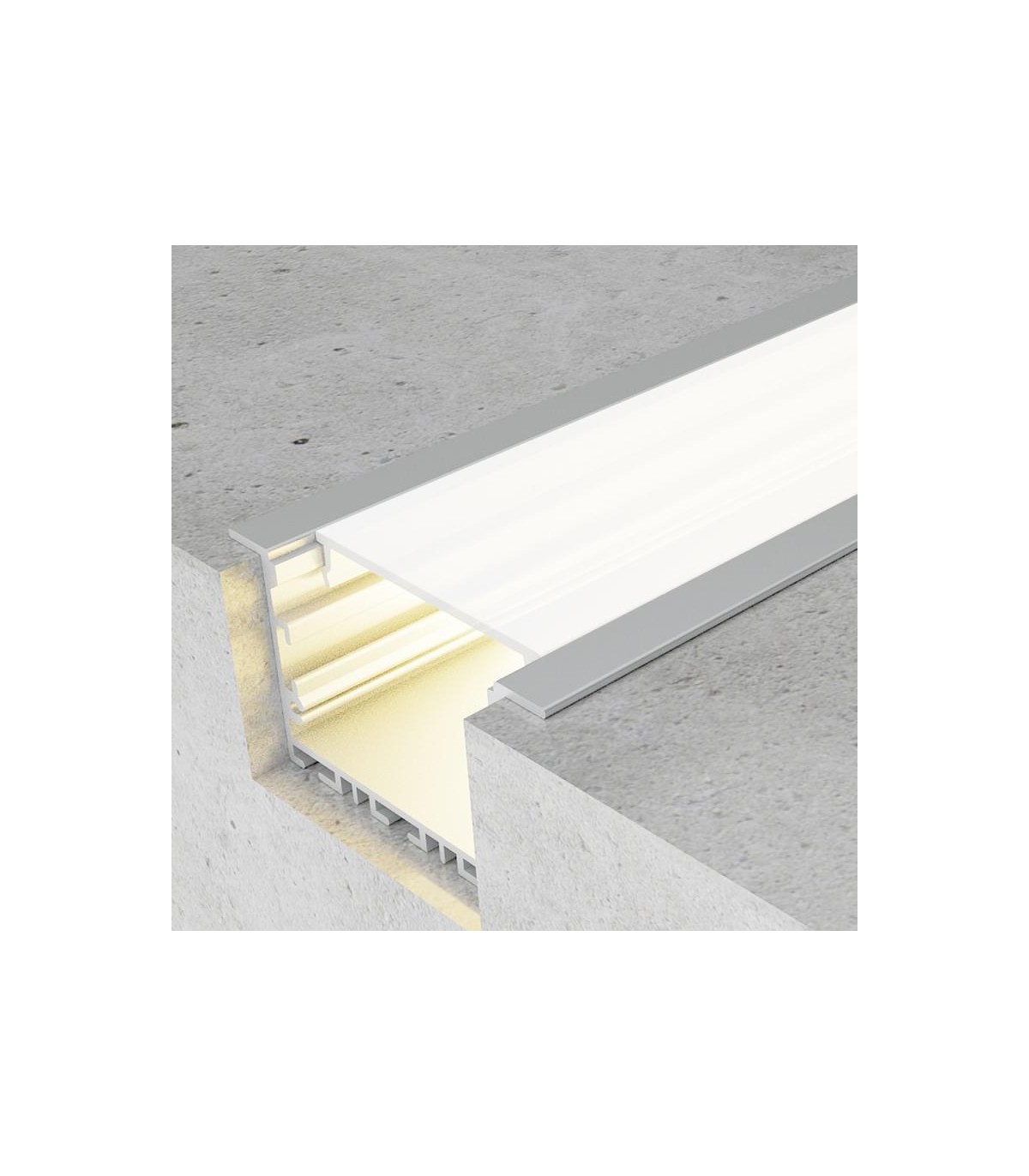 Perfil Aluminio EPYF Empotrar/Colgante -2 Metros-