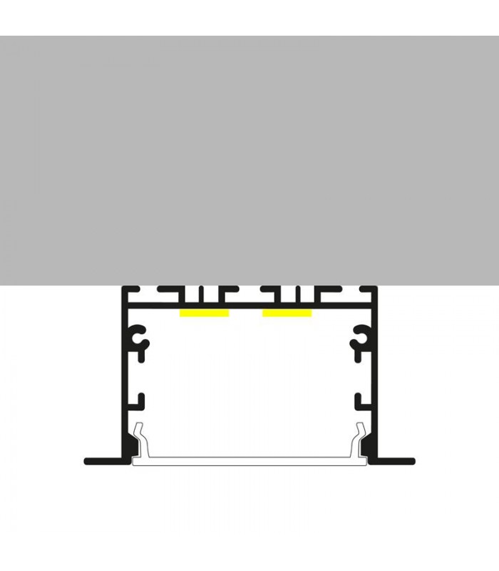 Perfil Aluminio EPYF Empotrar/Colgante -2 Metros-