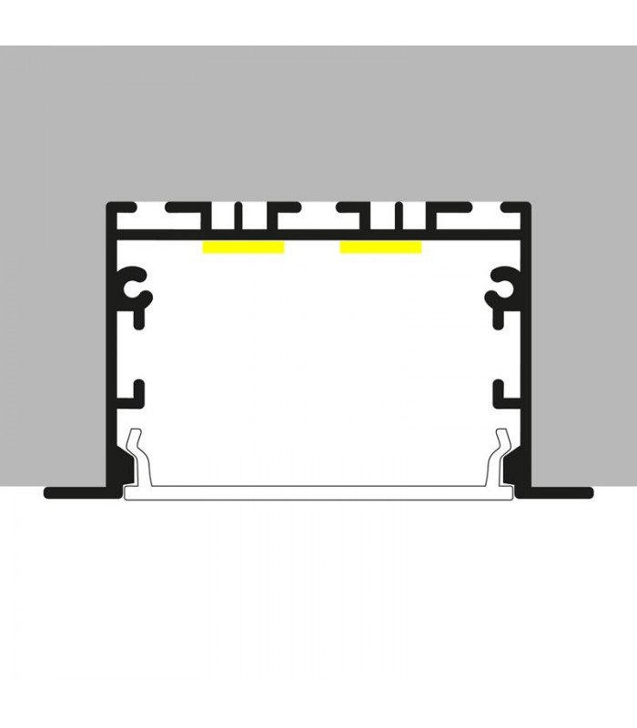 Perfil Aluminio EPYF Empotrar/Colgante -2 Metros-