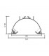 Perfil Aluminio SUNRISE Empotrar -2 Metros-