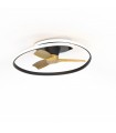 Ventilador Ocean Negro/Madera DC 60W 6600Lm 3 Aspas CCT