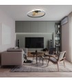 Ventilador Ocean Negro/Madera DC 60W 6600Lm 3 Aspas CCT
