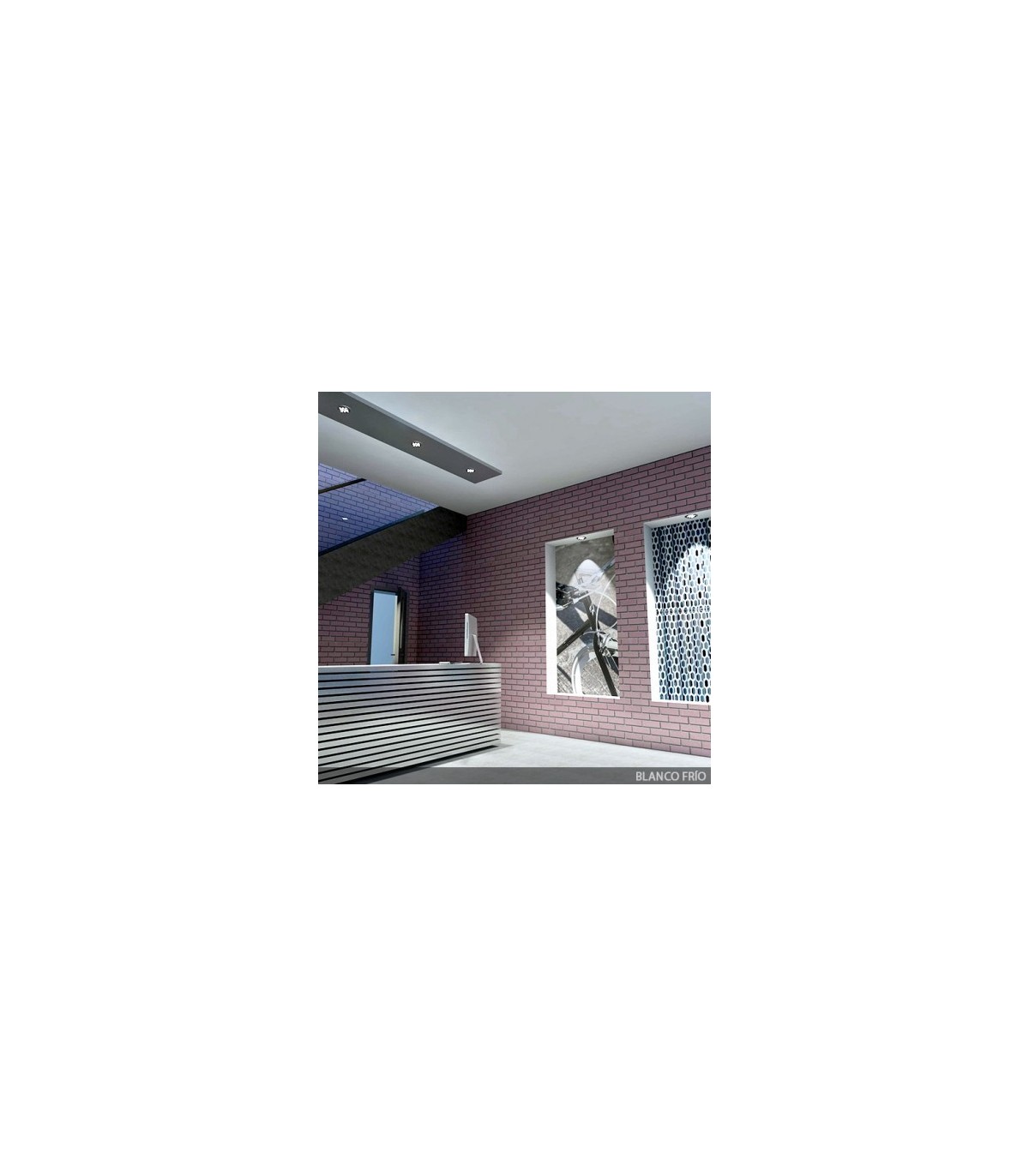 Downlight LED 12W 1.200Lm 60º IP20 Cromo