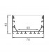 Perfil Aluminio ALL Superficie/Colgante -2 Metros-
