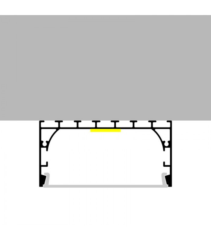 Perfil Aluminio ALL Superficie/Colgante -2 Metros-
