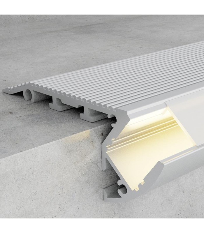 Perfil de Aluminio OIEW ESCALERAS Superficie -2 Metros-