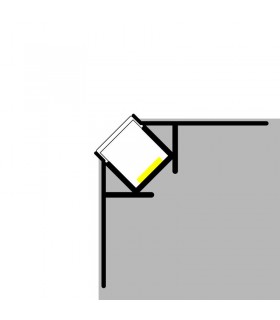 Perfil Aluminio TUC Empotrar Obra -2 Metros-