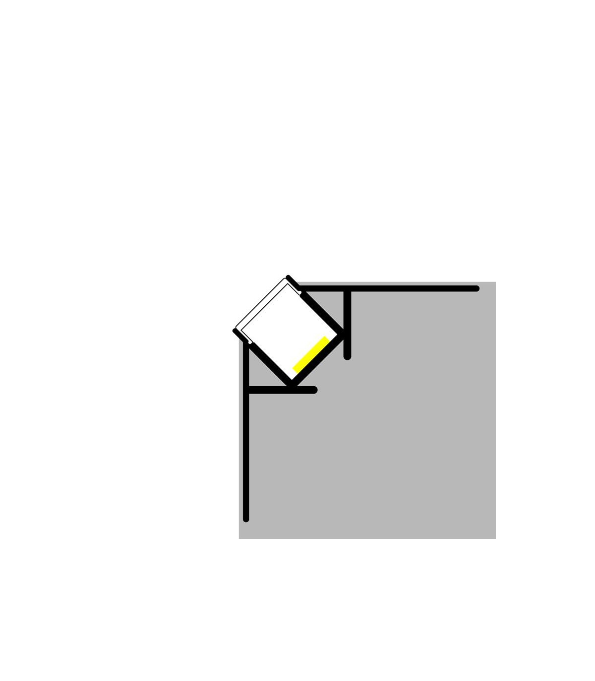 Perfil Aluminio TUC Empotrar Obra -2 Metros-