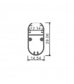 Perfil Aluminio INK Armarios -2 Metros-