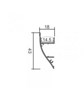 Perfil Aluminio THEN Superficie -2 Metros-