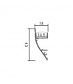 Perfil Aluminio THEN Superficie -2 Metros-