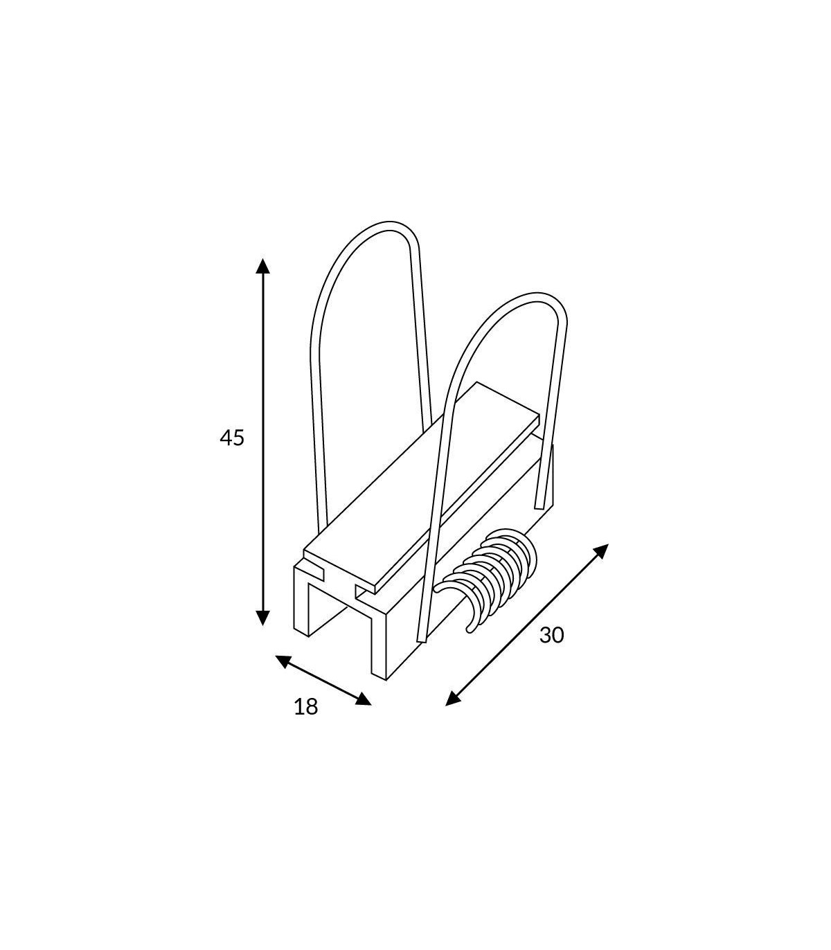 Grapas Para Perfil de Aluminio "m"
