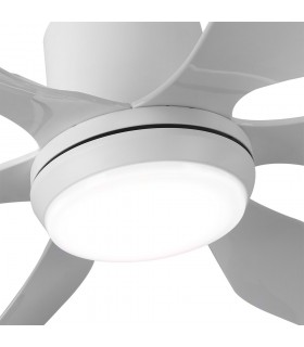 Ventilador de Techo OTTO DC Blanco 24W 2950Lm 6 Aspas Blanco CCT