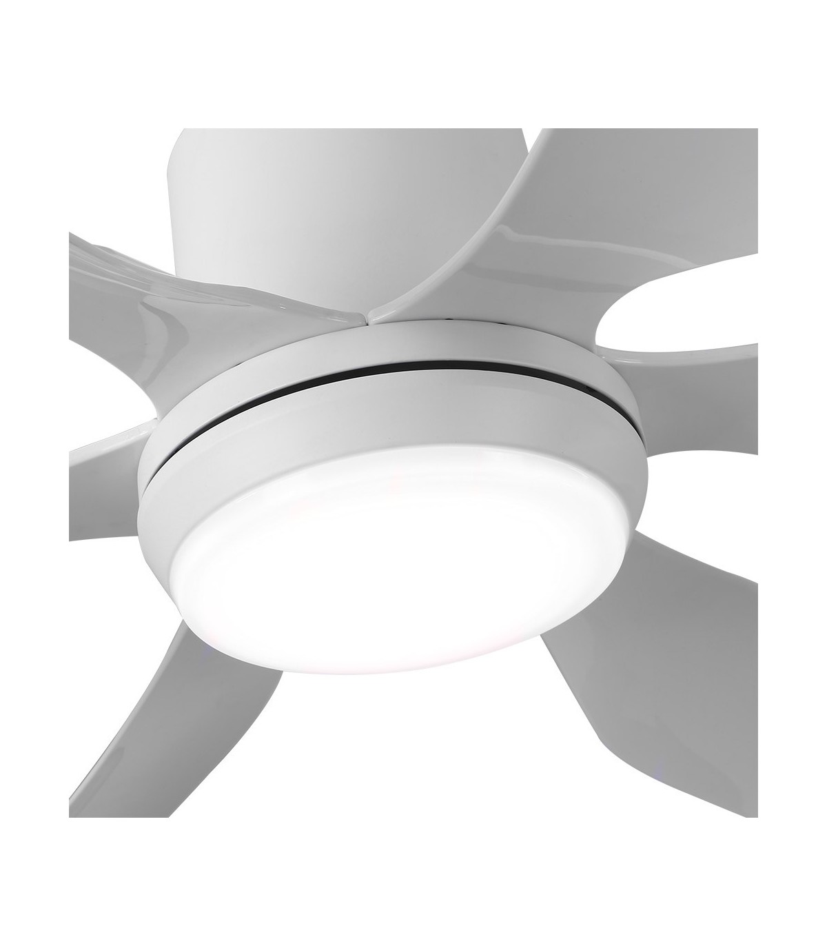 Ventilador de Techo OTTO DC Blanco 24W 2950Lm 6 Aspas Blanco CCT