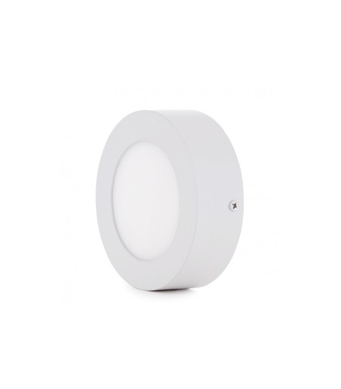 Plafón LED Superficie 6W 600Lm 120º IP40 Redondo Blanco