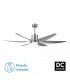 Ventilador de Techo OTTO DC Níquel 24W 2950Lm 6 Aspas Plata CCT