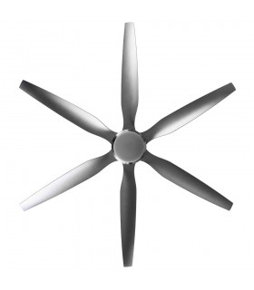 Ventilador de Techo OTTO DC Níquel 24W 2950Lm 6 Aspas Plata CCT