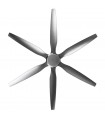 Ventilador de Techo OTTO DC Níquel 24W 2950Lm 6 Aspas Plata CCT