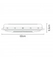 Ventilador ORATHY AC 60x60 3 Aspas Blanco