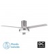 Ventilador de techo Pax Níquel DC 40W 3200Lm 3 Aspas Plata CCT