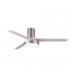 Ventilador de techo Pax Níquel DC 40W 3200Lm 3 Aspas Plata CCT