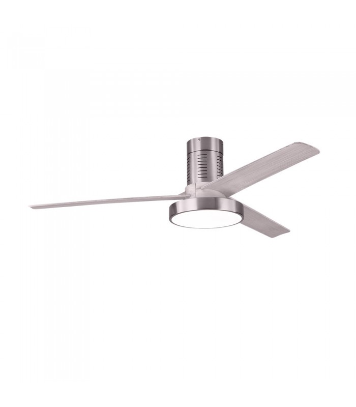 Ventilador de techo Pax Níquel DC 40W 3200Lm 3 Aspas Plata CCT