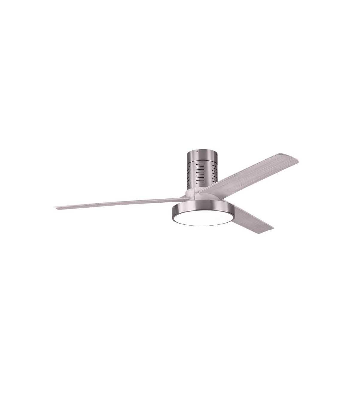 Ventilador de techo Pax Níquel DC 40W 3200Lm 3 Aspas Plata CCT