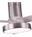 Ventilador de techo Pax Níquel DC 40W 3200Lm 3 Aspas Plata CCT