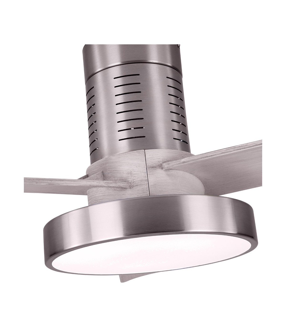 Ventilador de techo Pax Níquel DC 40W 3200Lm 3 Aspas Plata CCT