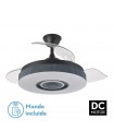 Ventiladores Peniche BlueThooth 72W 6120Lm 3 Aspas Negro/Gris CCT Altavoz