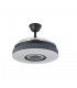 Ventiladores Peniche BlueThooth 72W 6120Lm 3 Aspas Negro/Gris CCT Altavoz