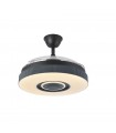 Ventiladores Peniche BlueThooth 72W 6120Lm 3 Aspas Negro/Gris CCT Altavoz
