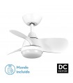 Ventilador Pirdo DC 24W 2400Lm 3 Aspas Blanco CCT