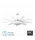 Ventilador de Techo PIREO Blanco DC 36W 3800Lm 9 Aspas Blanco/Haya CCT